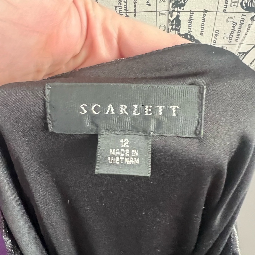Scarlett Sleeveless Silver and Black Dress NWT - Picture 8 of 9